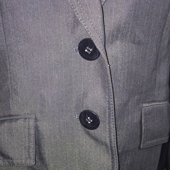 Blue Jean print pants suit by kasper - Picture 3 of 6